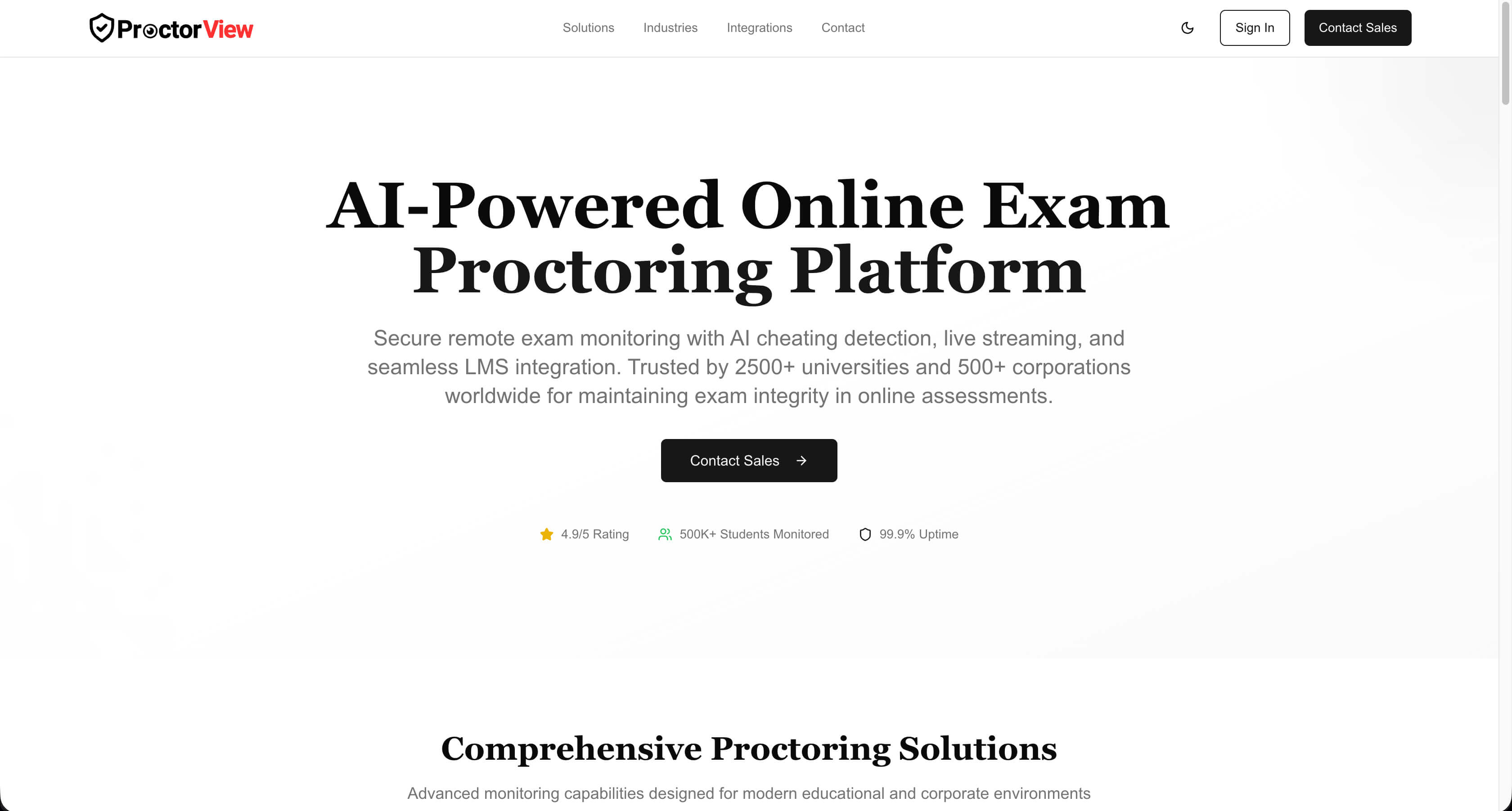 ProctorView Dashboard